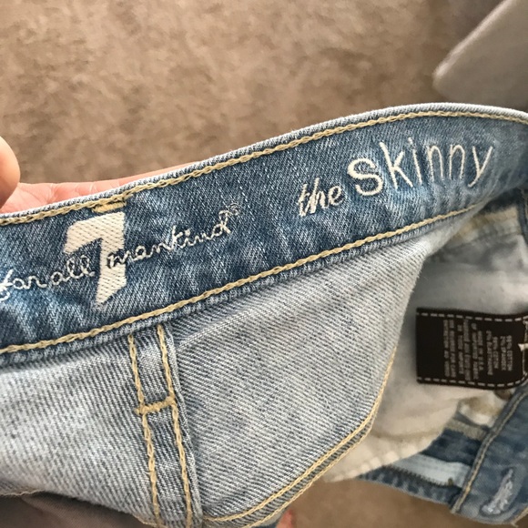 7 for all man kind blue jeans - Picture 6 of 8